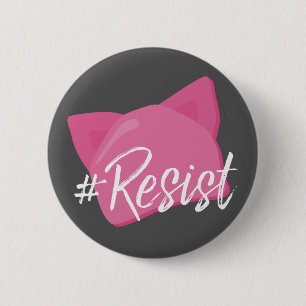 #widerstand rosa Cat hat für Frauen - Anti Donald  Button