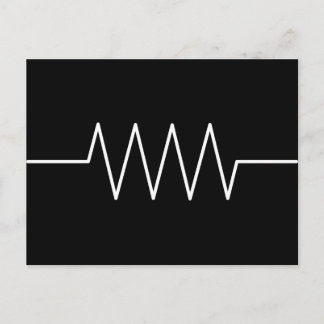 Widerstand_schwarz Postkarte