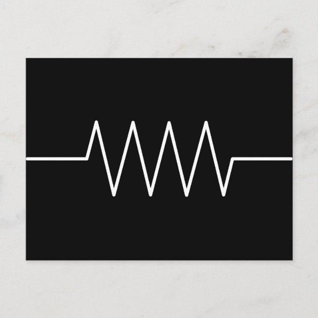 Widerstand_schwarz Postkarte (Vorderseite)