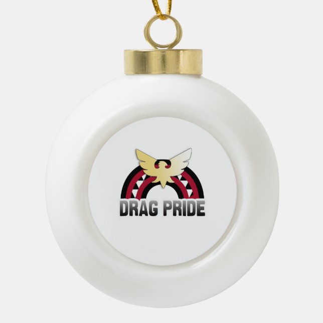 Widerstand-Stolz Keramik Kugel-Ornament (Vorderseite)