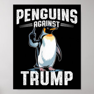 Widerstand von Pinguinen gegen Trump - Besteuerung Poster
