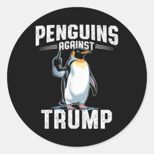 Widerstand von Pinguinen gegen Trump - Besteuerung Runder Aufkleber