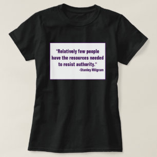 Widerstand Weigerung zu gehorchen Disobey Anti-aut T-Shirt