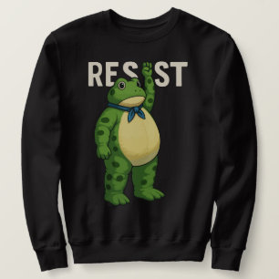Widerstands-Frosch Portland Frosch Protest für Män Sweatshirt