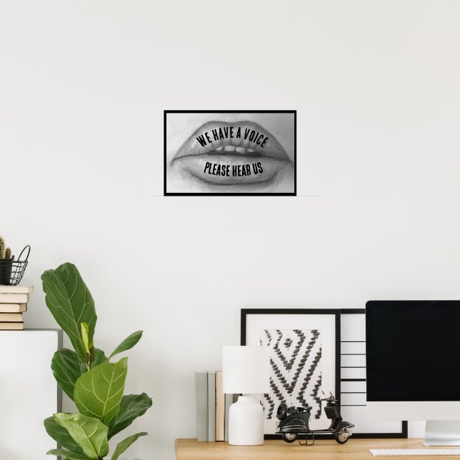 widerstandsfähig und stolz poster (Heimbüro)