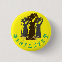 Widerstandsfähige Fäuste mit gelbem Hintergrund