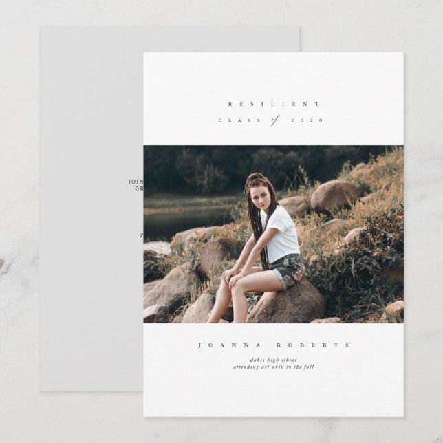 Widerstandsfähige Klasse des seriellen Abschlusses Einladung (Vorne/Hinten)