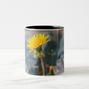 Widerstandsfähige Löwenzahn Zweifarben-Kaffeetasse Zweifarbige Tasse