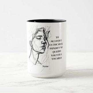 Widerstandsfähige spanische Zitat-Kaffeetasse Tasse