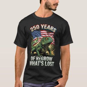 Widerstandsfähiger Reptil Amerika 250 Jahre T-Shirt