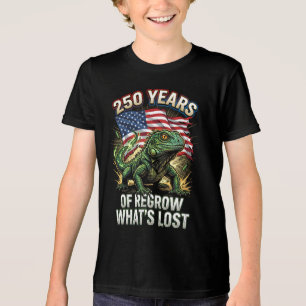 Widerstandsfähiger Reptil Amerika 250 Jahre Tri-Blend Shirt