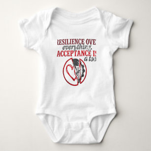 Widerstandsfähigkeit Über Alles Akzeptanz Ist Ei Baby Strampler