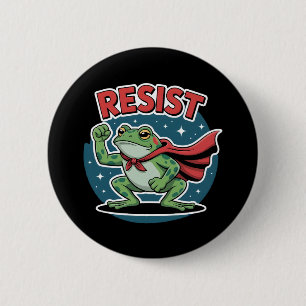 Widerstandsfrosch Portland Frosch Protest für Männ Button