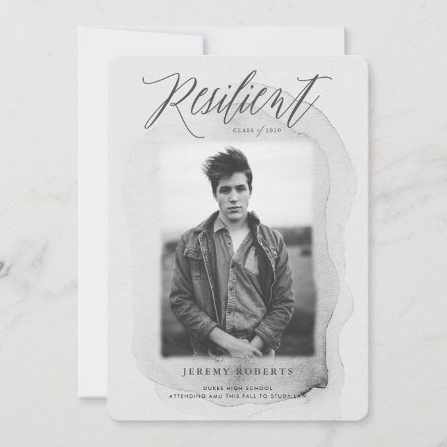 Widerstandskraft der Abschluss-Ankündigung 2020 Einladung (Vorderseite)