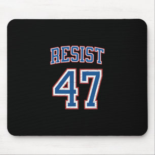 Widerstehe 47 Retro Abgenutzt Politisch Mousepad