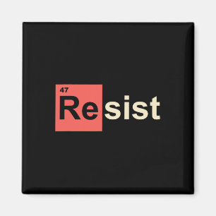 Widerstehe 47 Trump Element Chemisches Symbol Magnet