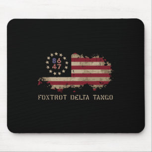Widerstehe 8647 Foxtrot Delta Tango USA-Flagge Pro Mousepad