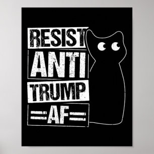 Widerstehe Anti Trump Af Anti Trump Widerstehe Poster