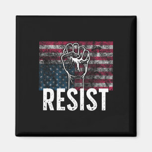 Widerstehe bedrängter amerikanischer Flagge USA au Magnet