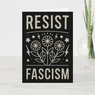 Widerstehe dem Faschismus Protest Trump Anti Trump Karte