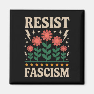 Widerstehe dem Faschismus Protest Trump Anti Trump Magnet