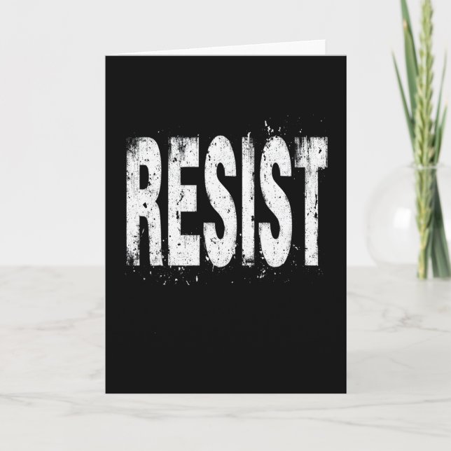 Widerstehe dem politischen Protest 3  Karte (Vorderseite)
