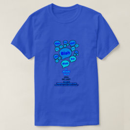 Widerstehe dem Teufel - Blaues Logo - T-Shirt