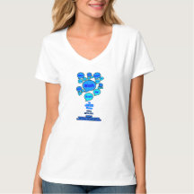 Widerstehe dem Teufel - Blaues Logo -