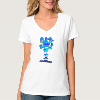 Widerstehe dem Teufel - Blaues Logo - T-Shirt