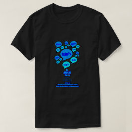 Widerstehe dem Teufel - Blaues Logo - T-Shirt