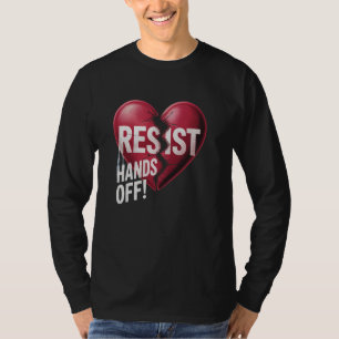 Widerstehe dem Widerstand Statue der Freiheit Händ T-Shirt