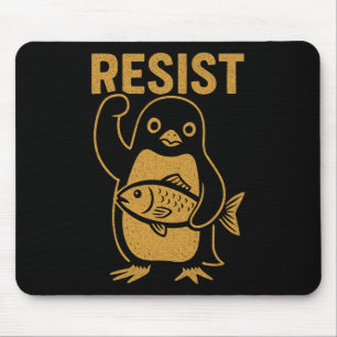 Widerstehe der Rebellischen Pinguin-Widerstandspro Mousepad