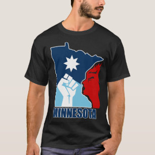 Widerstehe erhobene Faust Minnesota T-Shirt