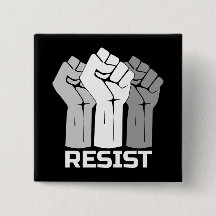 Widerstehe erhobenen Fäusten Protestdesign