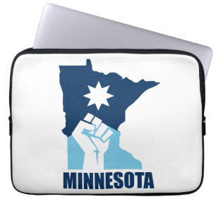 Widerstehe erhobener Faust in Minnesota Laptopschutzhülle