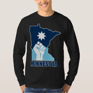 Widerstehe erhobener Faust in Minnesota T-Shirt