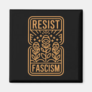 Widerstehe Faschismus Protest Trump Anti Trump _8 Magnet