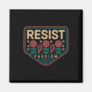 Widerstehe Faschismus Protest Trump Anti Trump 9  Magnet