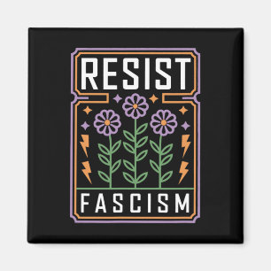 Widerstehe Faschismus Protestiere Trump Anti Trump Magnet