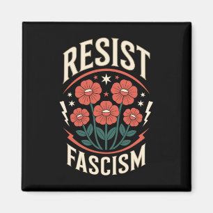 Widerstehe Faschismus Protestiere Trump Anti Trump Magnet