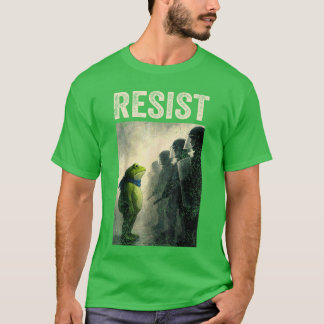 Widerstehe Frosch Portland Frosch Protest T-Shirt