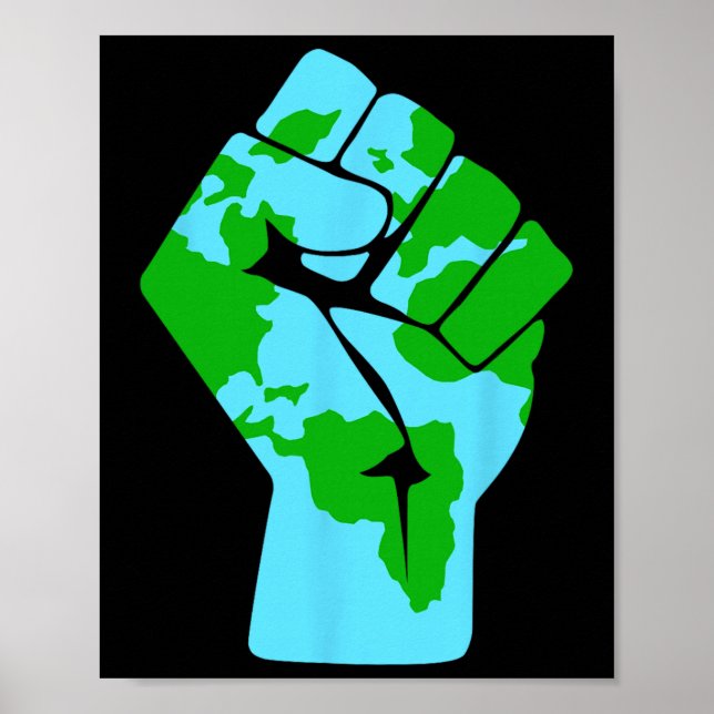 #Widerstehe Globale Erwärmung Mutter Erde Umwelt A Poster (Vorne)