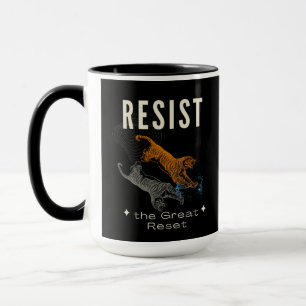 Widerstehe Great Reset Becher Freiheit Liberty Ka Tasse