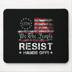 Widerstehe Hands Off Vintage We The People Amerika Mousepad