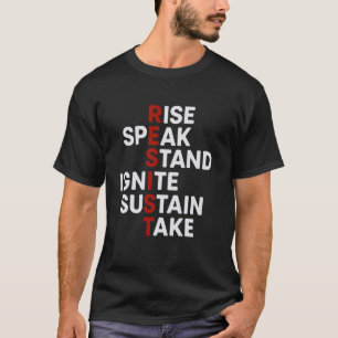 Widerstehe Inspirierender Ermutigung Motivierendes T-Shirt