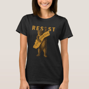 Widerstehe Kalifornischer Bär T-Shirt