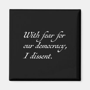 Widerstehe mit Angst für unsere Demokratie Ich wid Magnet