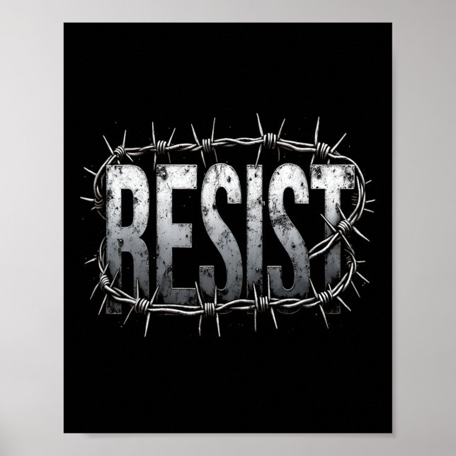 Widerstehe politischem Protest  Poster (Vorne)
