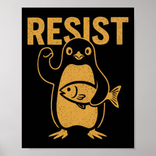 Widerstehe rebellischem Pinguin-Protest gegen Zöll Poster