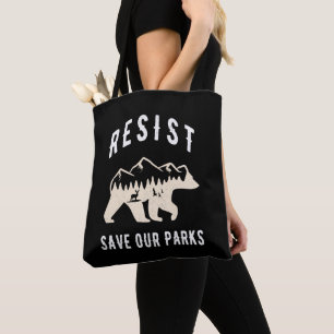 Widerstehe Save Our Parks Alt US Nationalparks Bär